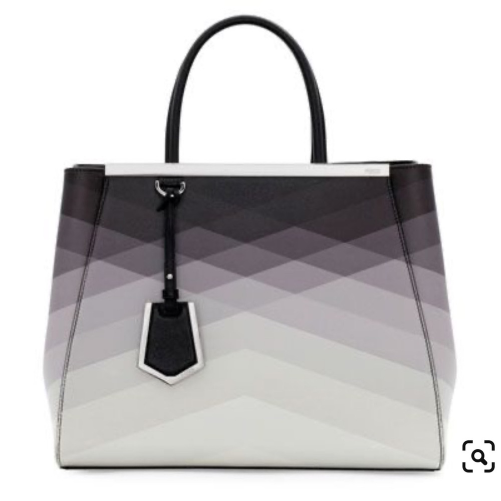 FENDI 2Jours Medium Elite Tote Bag in Black Degrade - Picture 2 of 14